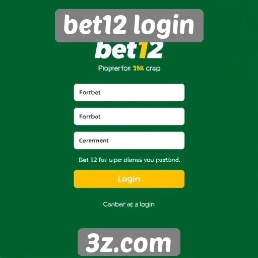 Guia completo para acessar bet12 login