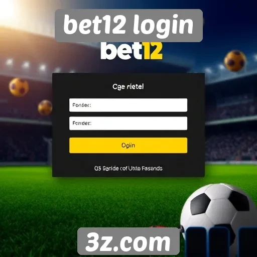 Experiência de usuário no site bet12 login
